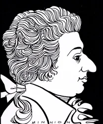 Wolfgang Amadeus Mozart, Karikatur