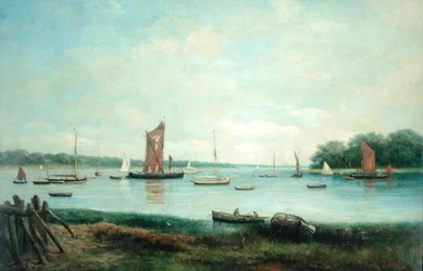Morgen an einem Fluss an der Ostküste