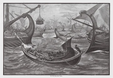 Ein alter Seeschlacht