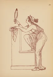 Antikes griechisches Frauenkostüm