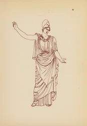 Antikes griechisches Frauenkostüm