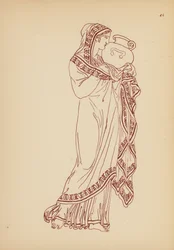 Antikes griechisches Frauenkostüm