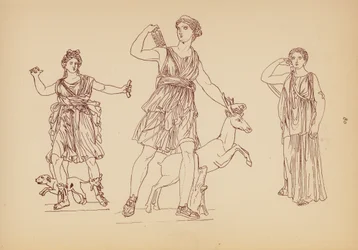 Antikes griechisches Frauenkostüm