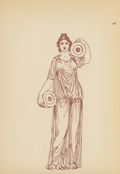 Antikes griechisches Frauenkostüm