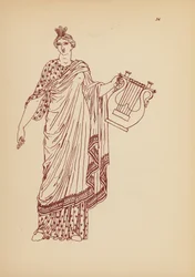 Antikes griechisches Frauenkostüm