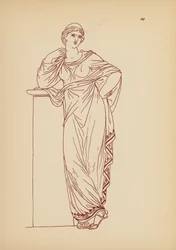 Antikes griechisches Frauenkostüm