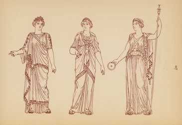 Antikes griechisches Frauenkostüm
