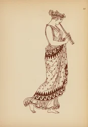 Antikes griechisches Frauenkostüm