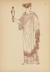 Antikes griechisches Frauenkostüm