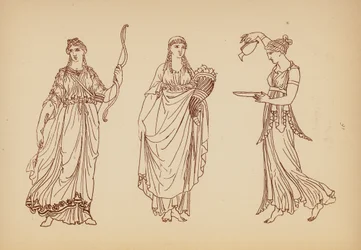 Antikes griechisches Frauenkostüm