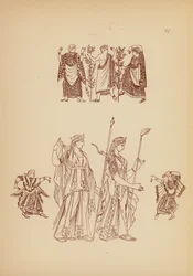 Antikes griechisches Frauenkostüm