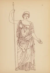 Antikes griechisches Frauenkostüm