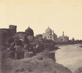 Taj Mahal von Osten, um 1858-1862