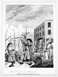 Ein Cornish Hug in Billingsgate, 1781