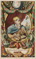 Porträt von Amerigo Vespucci, 1671