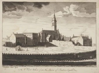 St Andrews Delineated - Eine Ansicht von den Ruinen von Beatons Castle