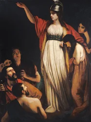 Boadicea hält eine Ansprache an die Briten