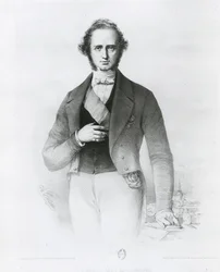 Porträt von Henry John Temple (1784-1865) Lord Palmerston, graviert von Collette