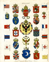 Wappen und Flaggen fremder Nationen