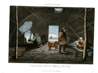 Kamtschatka-Hütte und Reisemethode