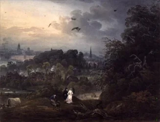 Blick auf Shrewsbury von Norden