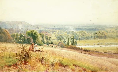 Blick vom Hedsor Hill auf die Themse bei Cookham