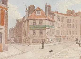 Northumberland Head Inn an der Ecke von Fort St. und Gun St., Spitalfields