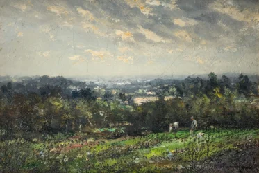 Landschaft mit Fernblick