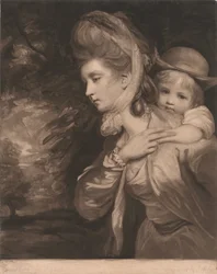 Mrs. Payne Galwey und ihr Sohn Charles