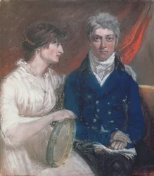 Porträt von Benjamin Thompson und seiner Frau