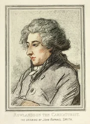 Porträt von Thomas Rowlandson, aus Reproduktionen von Zeichnungen alter Meister im British Museum
