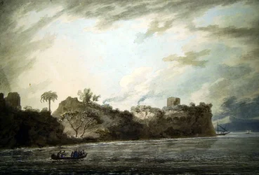 An der Küste von Posillipo, nahe dem Punkt, von Montechiaro