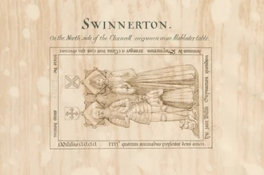 Swynnerton Kirche - Denkmal für William Swynnerton