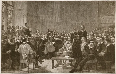 Die Westminster-Versammlung der Theologen, Illustration aus 