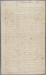 Ein Brief von John Row, einem Studenten in St. Andrews, an seinen Onkel, 1691