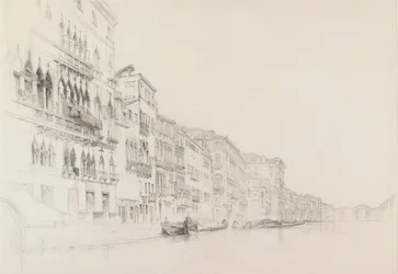 Blick vom Palazzo Bembo zum Palazzo Grimani, Venedig, Mai - Juni 1870