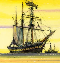 Unidentifiziertes Segelboot