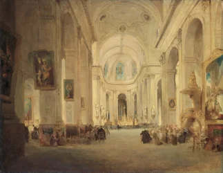 Innenraum von St. Sulpice, Paris, 1834