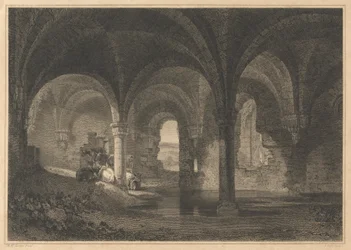 Krypta in der Kirkstall Abbey, Yorkshire