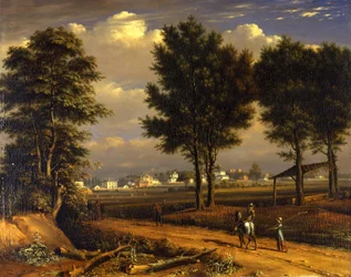 Ansicht der Alpha Cottages, nahe Paddington