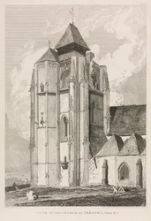 Architektonische Antiquitäten der Normandie (Bd. II), Pl. 66: Turm der Kirche von Tréport, nahe Eu