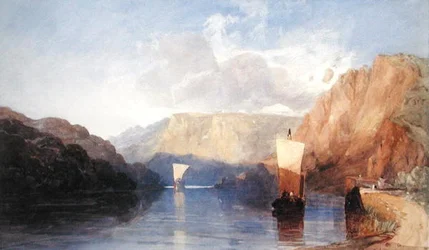 Sprengung des St. Vincent-Felsens, Clifton, um 1830