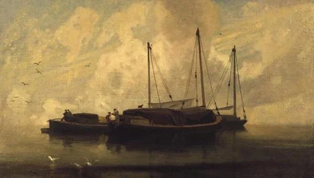 Boote vor Anker auf Breydon Water, ca. 1810
