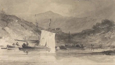 Cader Idris von der Mawddach-Mündung oberhalb von Barmouth