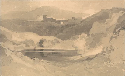 Schloss in einer Landschaft