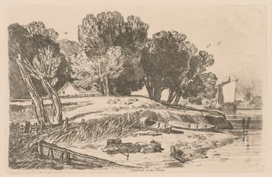 Liber Studiorum: Platte 8, Millbank an der Themse, 1838