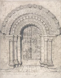 Nordportal der Hales Kirche, Norfolk