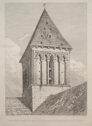 Turm der Kirche von Haute Allemagne bei Caen