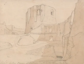 Ansicht des Donjons von Château Gaillard, nahe Andelys, Normandie