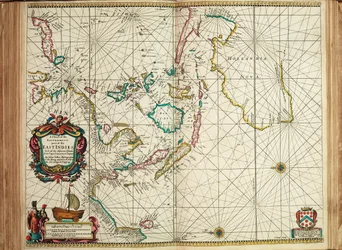 Karte des östlichsten Teils der Ostindischen Inseln mit allen angrenzenden Inseln von Kap Comorin bis Japan